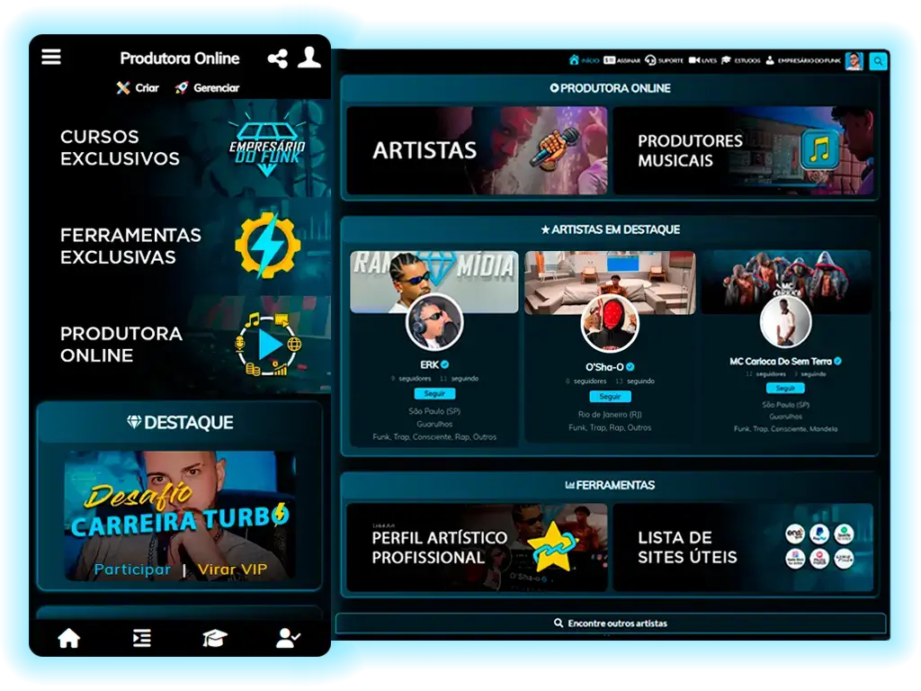 Plataforma do Empresário do Funk